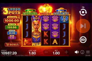 3 Luxor Pots Mobile Slot Game