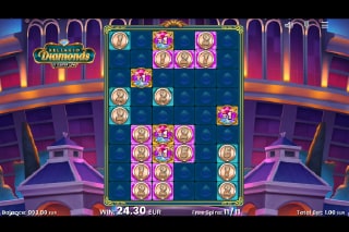 Bellagion Diamonds Free Spins Cluster Win