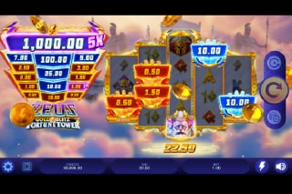 Zeus Gold Blitz Fortune Tower Cash Feature