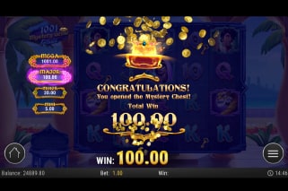 1001 Mystery Genie Fortunes Jackpot Win