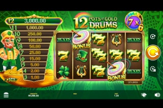 12 Post of Gold Drums Mobile Slot Game
