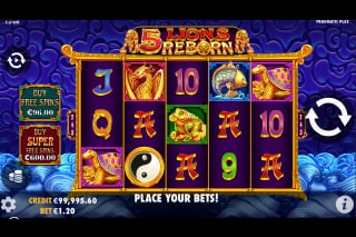 5 Lions Reborn Mobile Slot Game