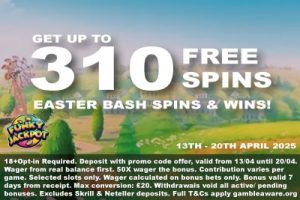 Funky Jackpot Free Spins Bonus - Easter Bash Promotion