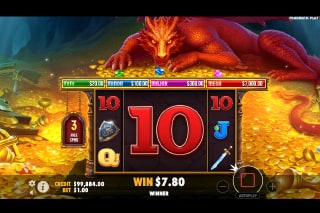 Sleeping Dragon Free Spins Bonus with Giant Symbols