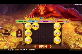 Sleeping Dragon Respin Bonus with Money Symbols