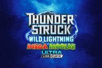 Thunderstruck Wild Lightning Mega Moolah Slot Logo