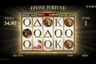 Divine Fortune Black Divine Spins Bonus