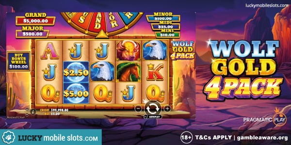 Pragmatic Play Wolf Gold 4 Pack Slot Game