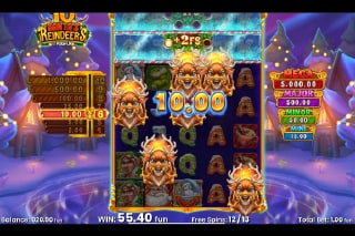 10 Santa's Reindeers Free Spins Bonus