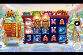 10 Santa's Reindeers Mobile Slot Game