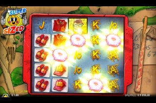 Supersized Free Spins Scatters Win